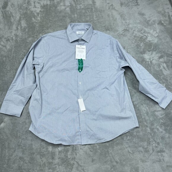 Calvin Klein Mens XL Wrinkle Free Fresh Shirt a1468 - Picture 1 of 5